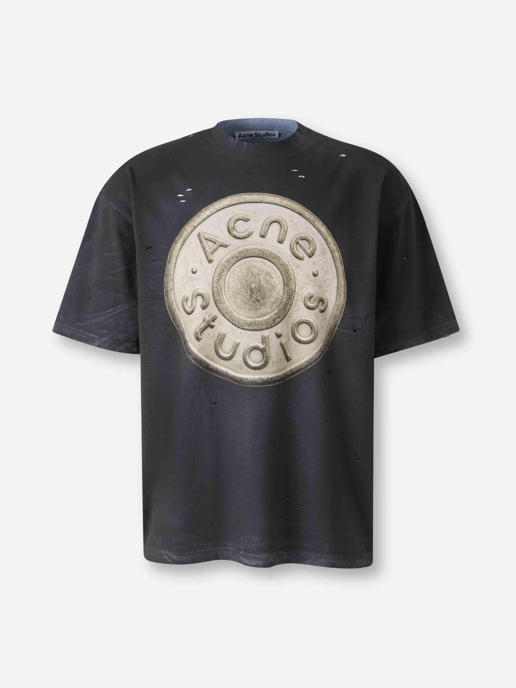 Acne Studios Hombre Barcelona Camiseta Manga Corta color Gris Oscuro sku 553-004479 01 - Foto 1