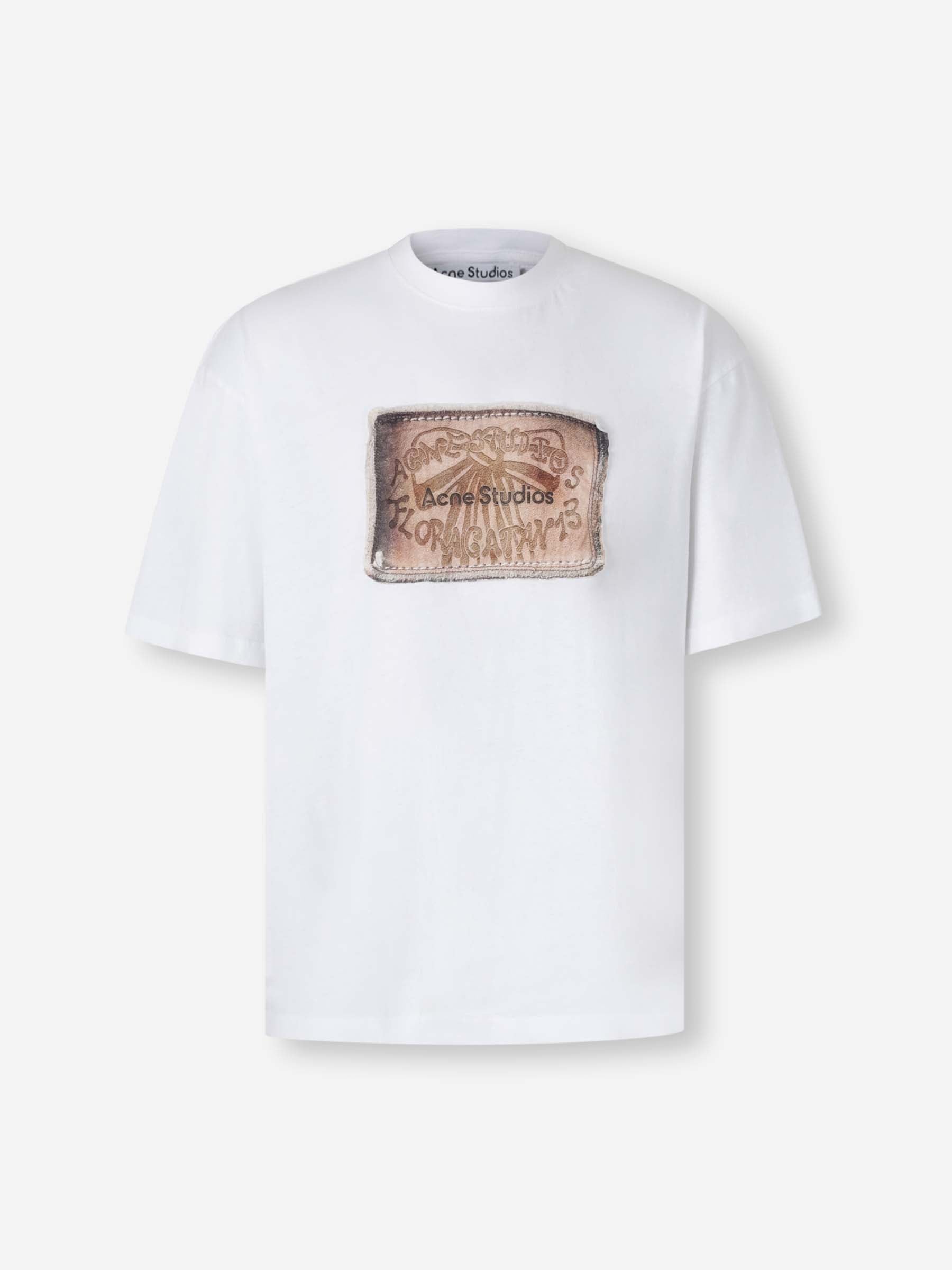 Acne Studios Hombre Barcelona Camiseta Logo color Blanco sku 553-004480 01 - Foto 1