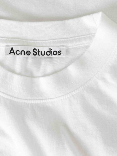 Acne Studios Hombre Barcelona Camiseta Logo color Blanco sku 553-004480 01 - Foto 3
