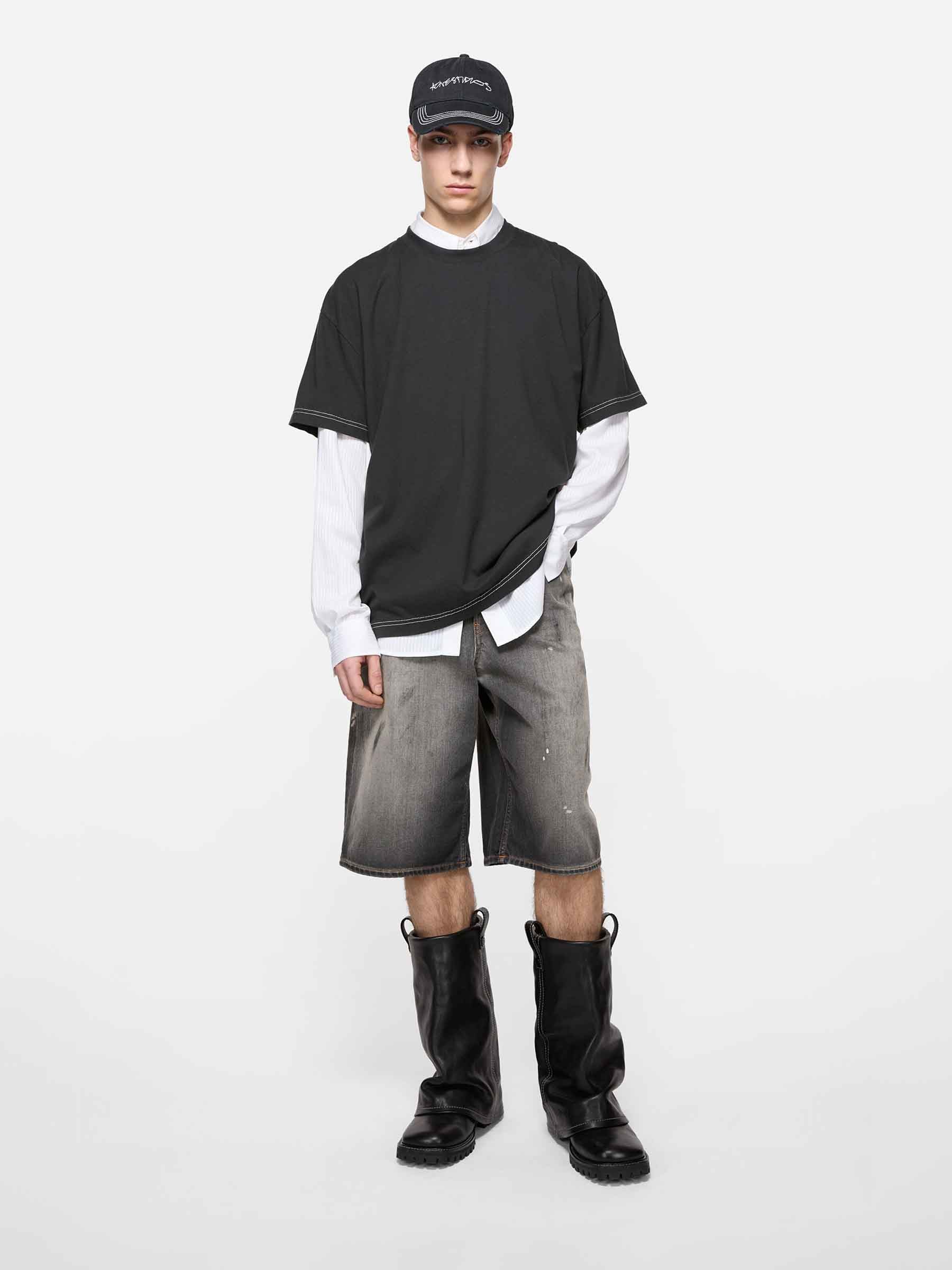 Acne Studios Hombre Barcelona Camiseta Logo color Negro sku 553-004483 01 - Foto 2