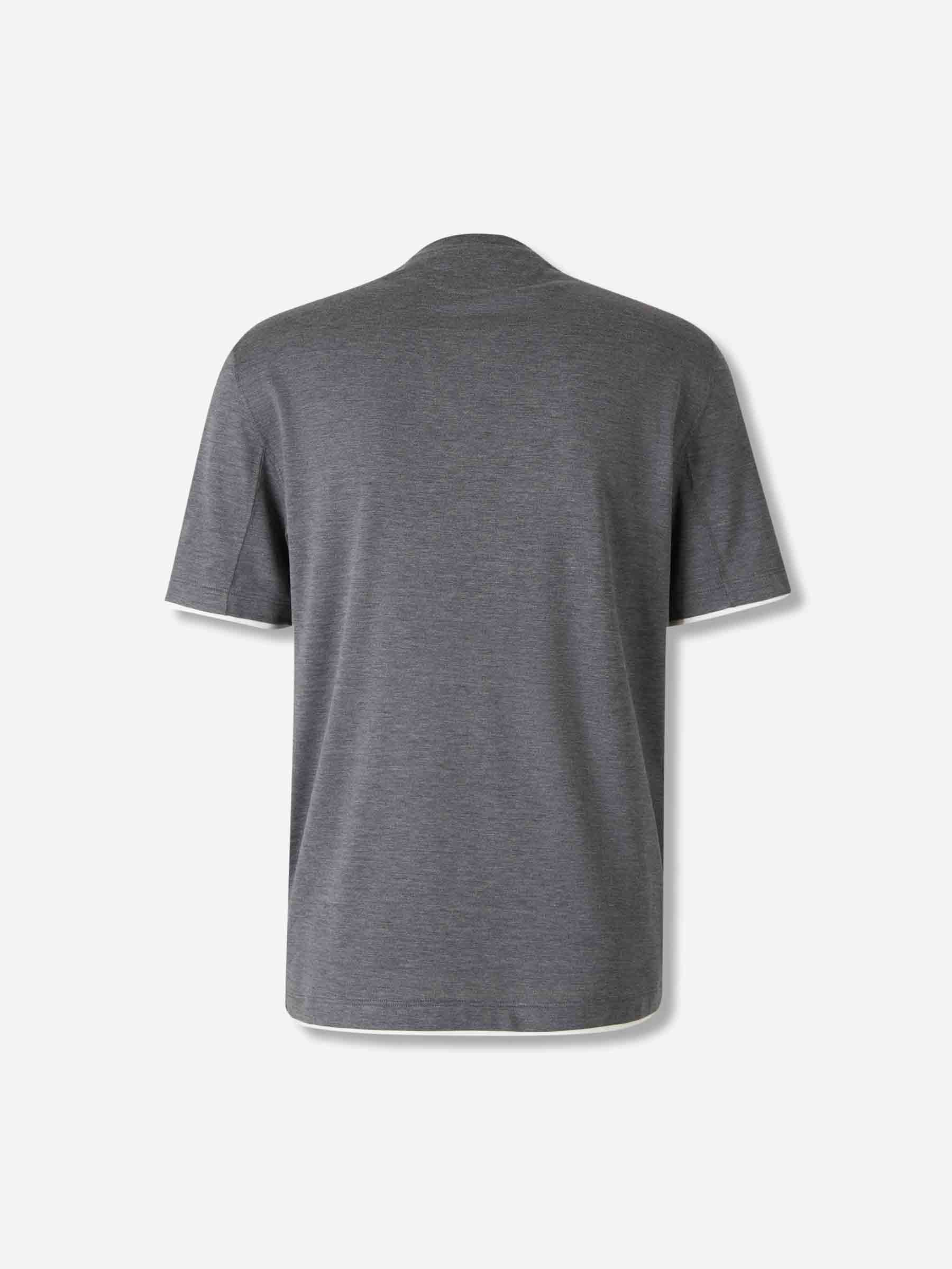 Brunello Cucinelli Hombre Barcelona Camiseta Manga Corta color Gris sku 553-004493 01 - Foto 2