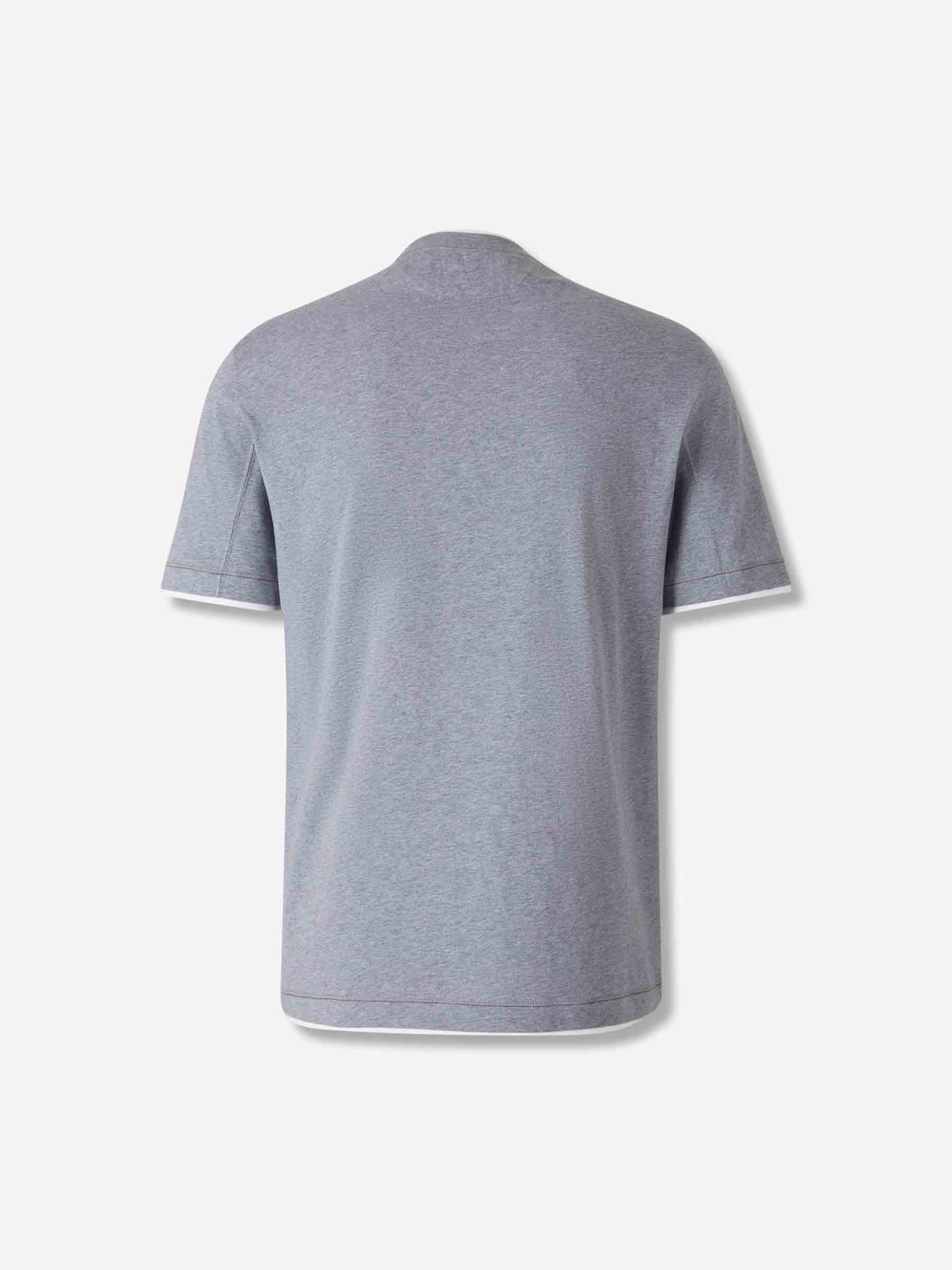 Brunello Cucinelli Hombre Barcelona Camiseta Manga Corta color Gris sku 553-004494 01 - Foto 2