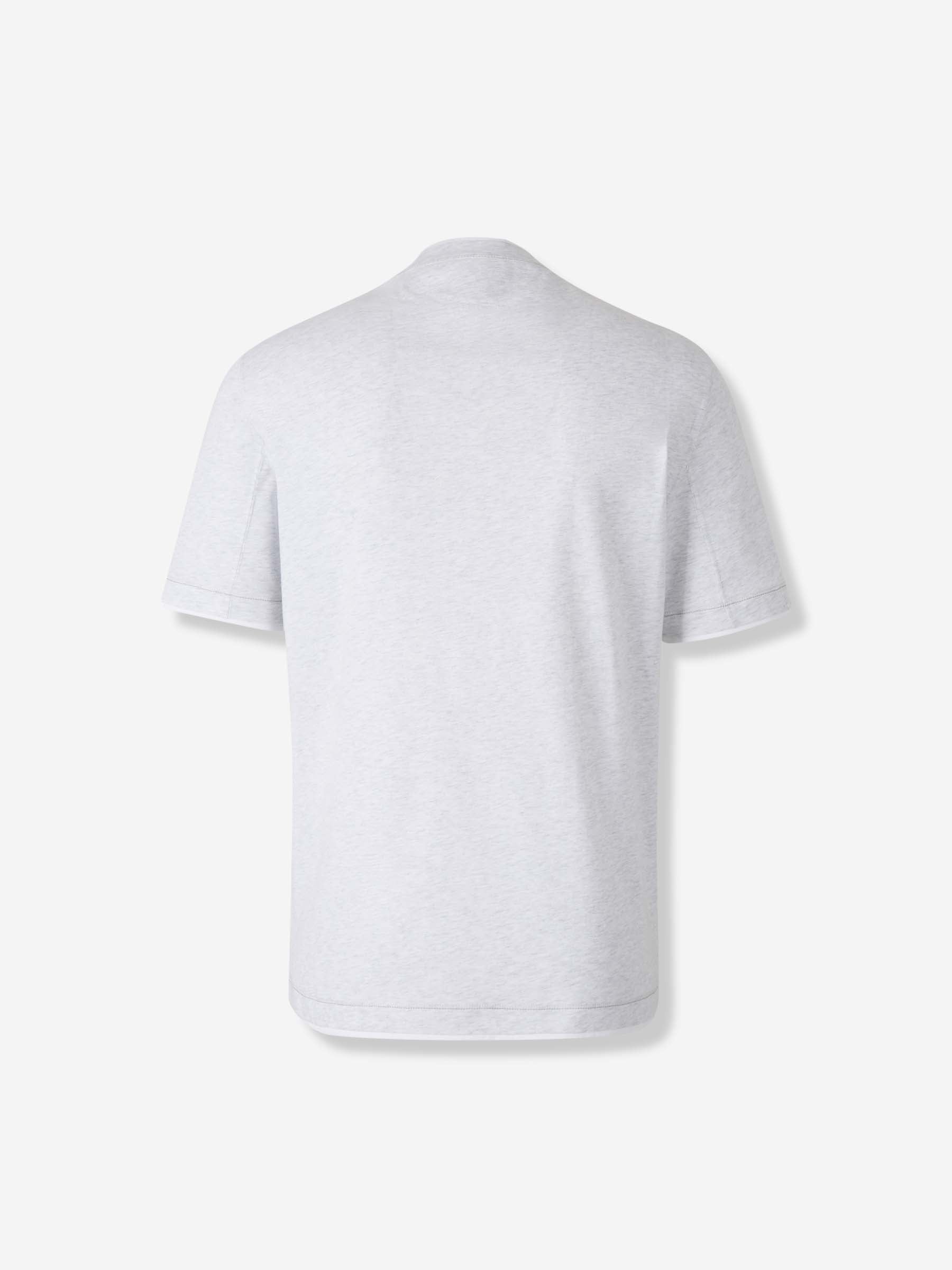 Brunello Cucinelli Hombre Barcelona Camiseta Manga Corta color Gris Claro sku 553-004494 03 - Foto 2