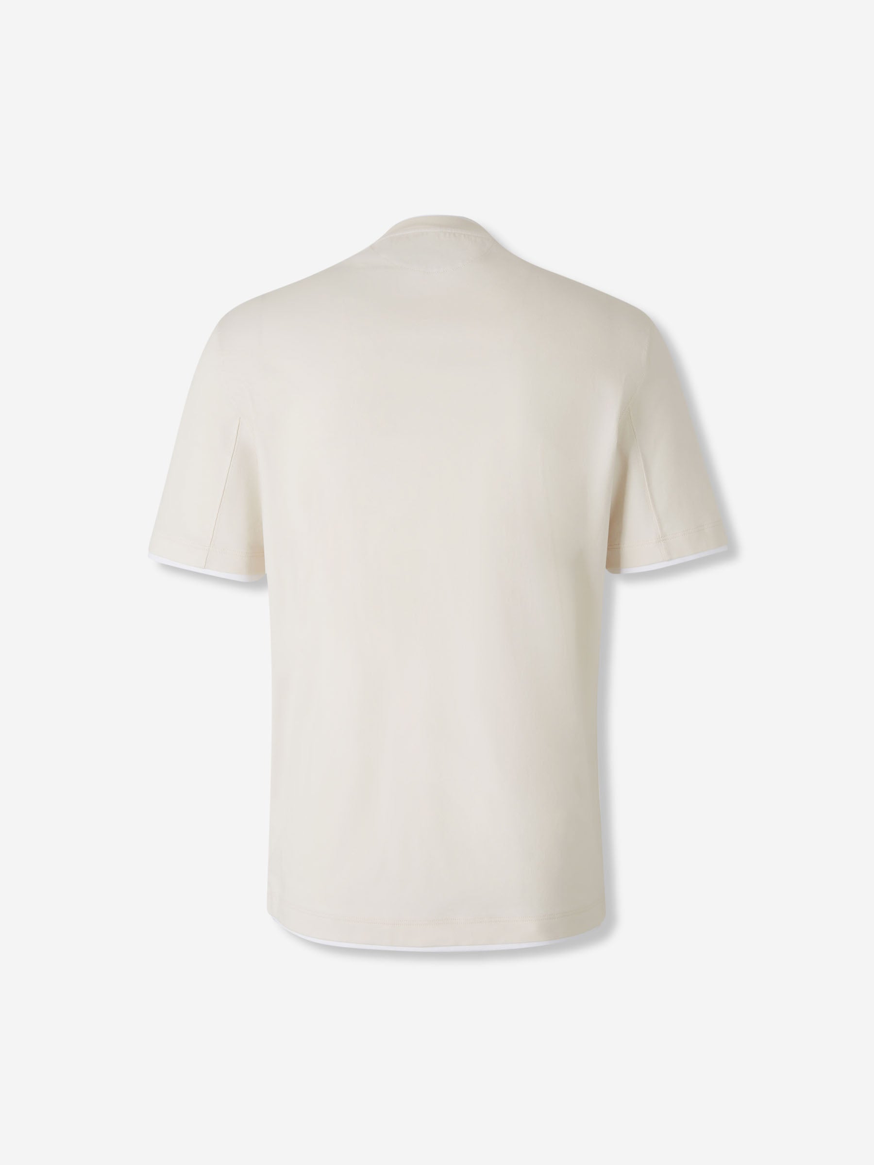 Brunello Cucinelli Hombre Barcelona Camiseta Manga Corta color Marfil sku 553-004496 01 - Foto 2