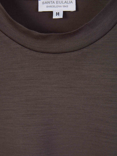 Santa Eulalia Hombre Barcelona Camiseta Cuello Redondo color Marrón Oscuro sku 553-004505 01 - Foto 3