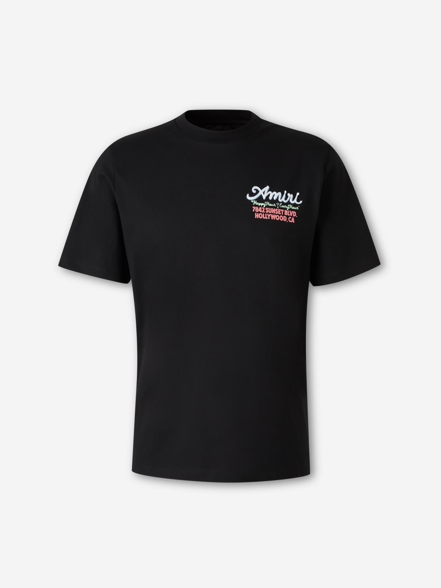 Amiri Hombre Barcelona Camiseta Cuello Redondo color Negro sku 553-004508 01 - Foto 1