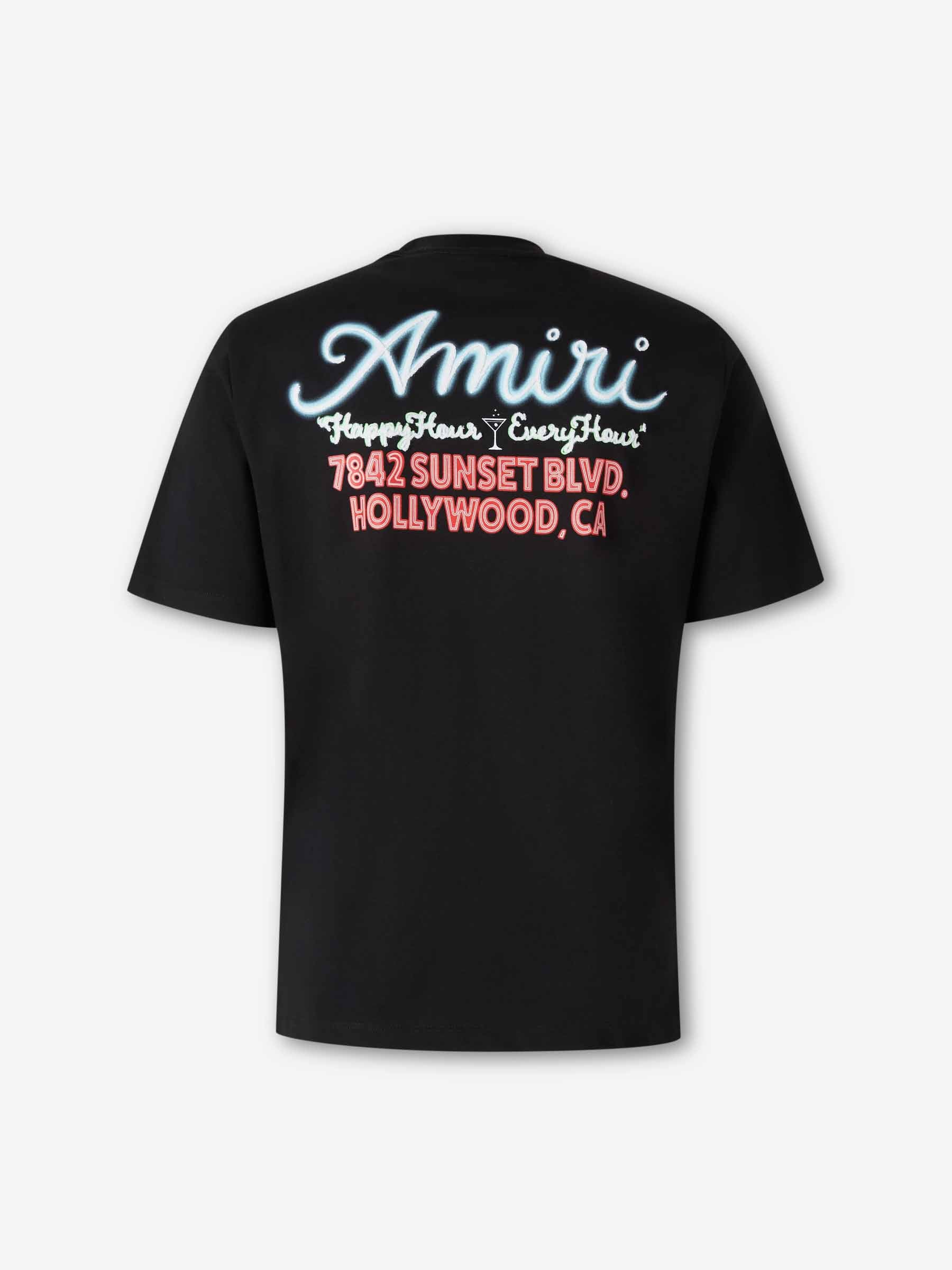 Amiri Hombre Barcelona Camiseta Cuello Redondo color Negro sku 553-004508 01 - Foto 2