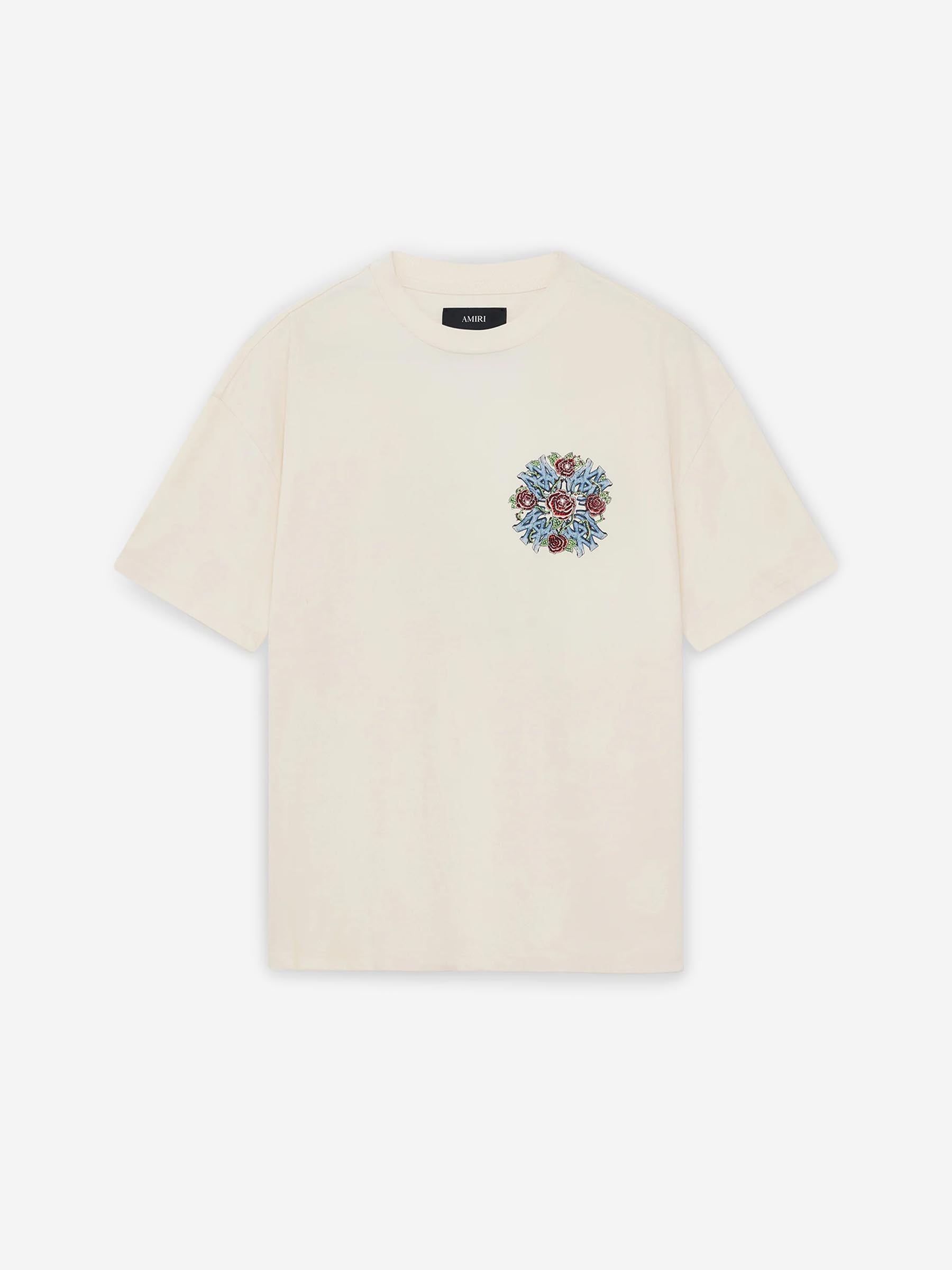 Amiri Hombre Barcelona Camiseta Cuello Redondo color Marfil sku 553-004510 01 - Foto 1