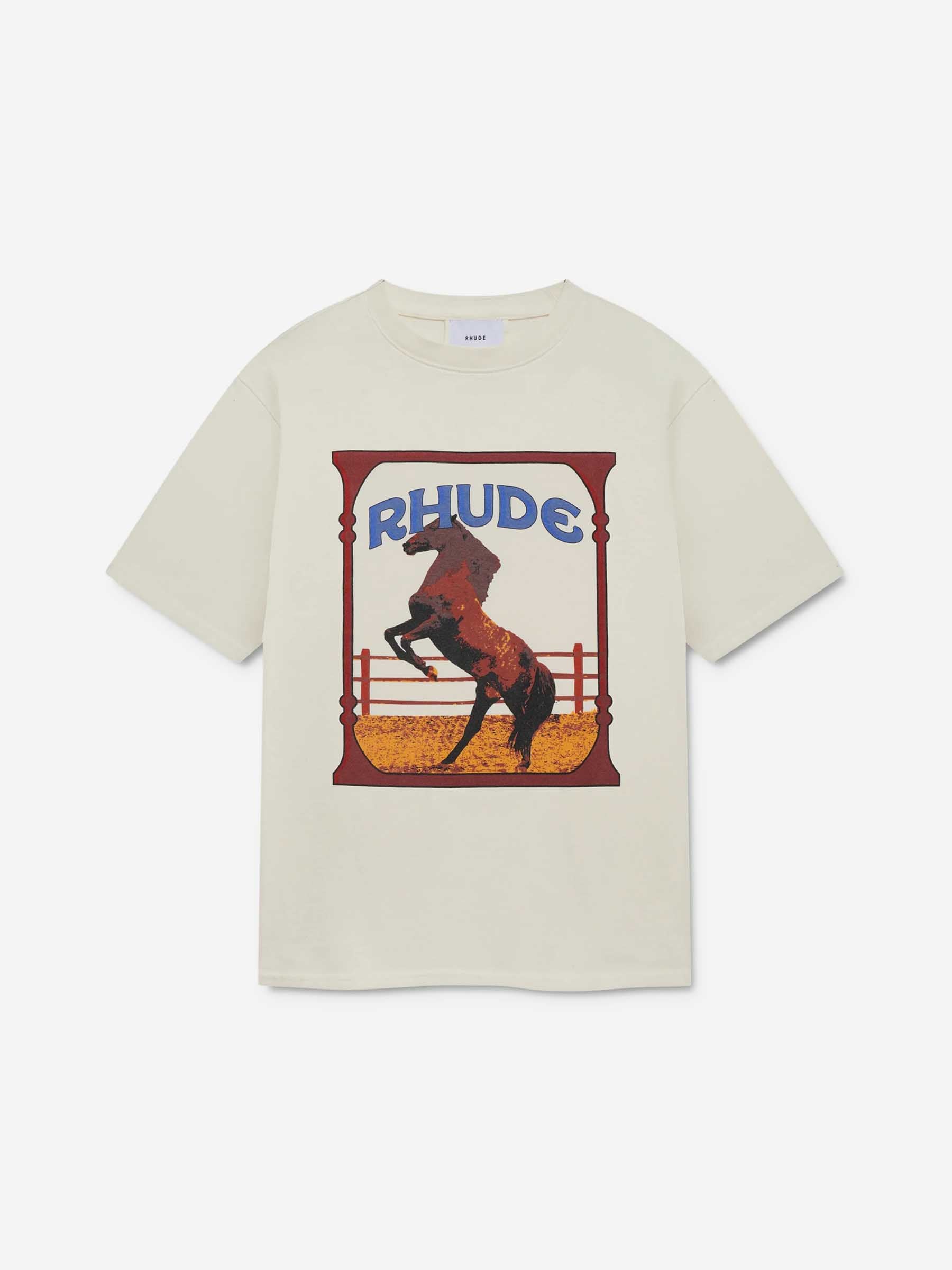 Rhude Hombre Barcelona Camiseta Cadre color Crema sku 553-004514 01 - Foto 1