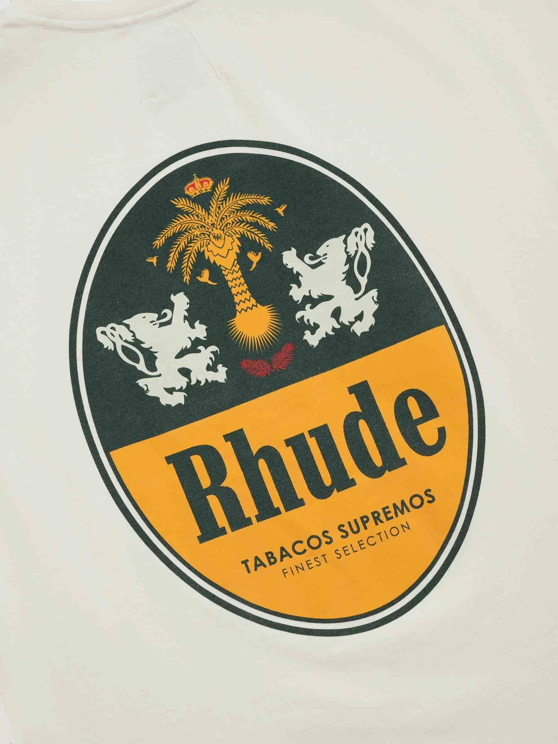 Rhude Hombre Barcelona Camiseta Tabaco color Crema sku 553-004516 01 - Foto 2