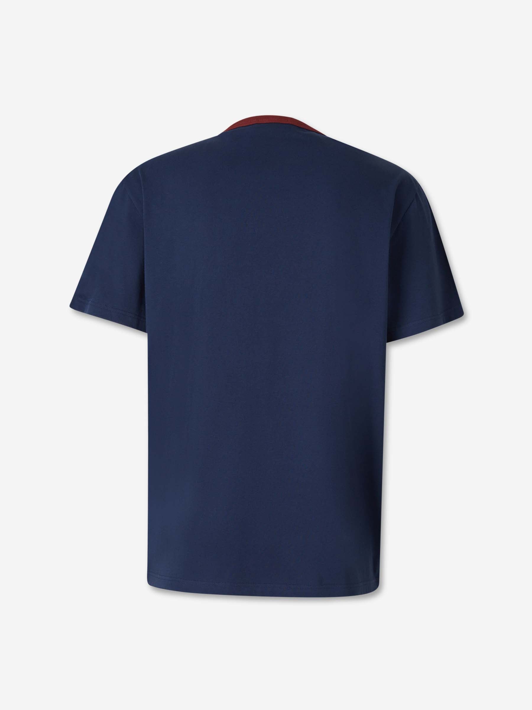 Alexander McQueen Hombre Barcelona Camiseta Cuello Redondo color Azul Marino sku 553-004521 01 - Foto 2