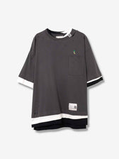Maison Mihara Yasuhiro Hombre Barcelona Camiseta Cuello Redondo color Negro sku 553-004522 01 - Foto 1