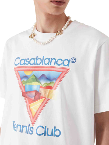 Casablanca Hombre Barcelona Camiseta Cuello Redondo color Blanco sku 553-004532 01 - Foto 3