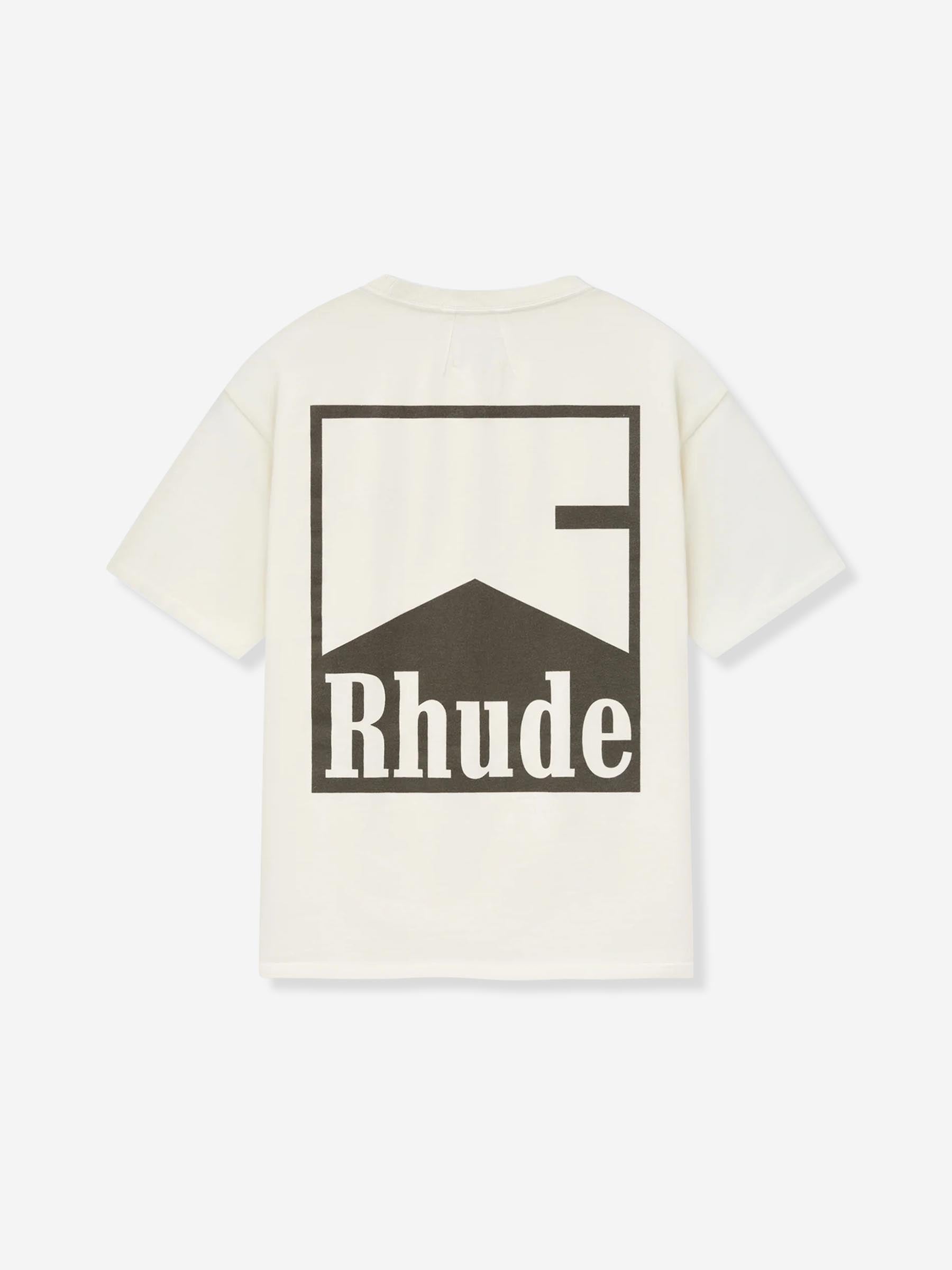 Rhude Hombre Barcelona Camiseta Chevron color Marfil sku 553-004537 01 - Foto 2