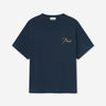 Rhude Hombre Barcelona Camiseta Cuello Redondo color Azul Marino sku 553-004540 01 - Foto 1
