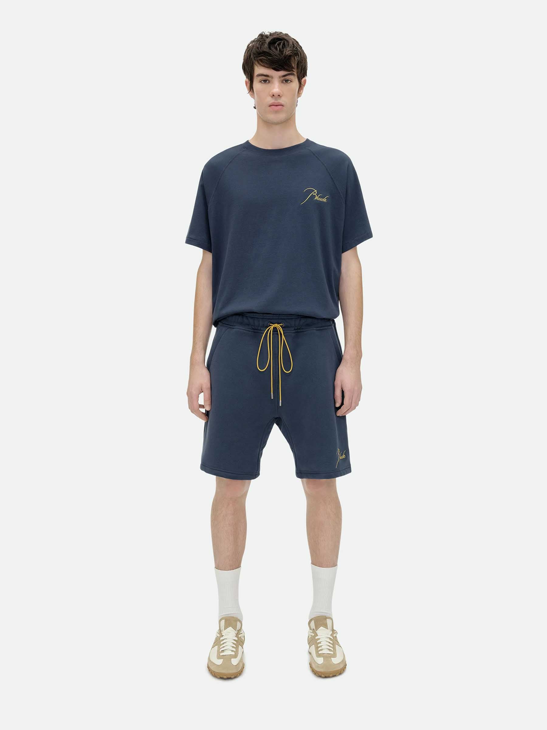 Rhude Hombre Barcelona Camiseta Cuello Redondo color Azul Marino sku 553-004540 01 - Foto 2