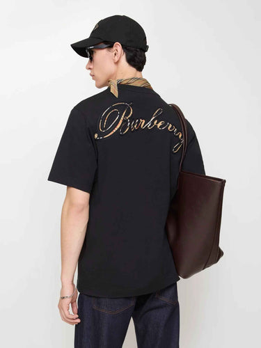 Burberry Hombre Barcelona Camiseta Cuello Redondo color Negro sku 553-004546 01 - Foto 2