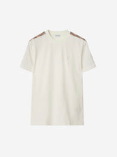 Burberry Hombre Barcelona Camiseta Check Algodón color Blanco sku 553-004548 01 - Foto 1