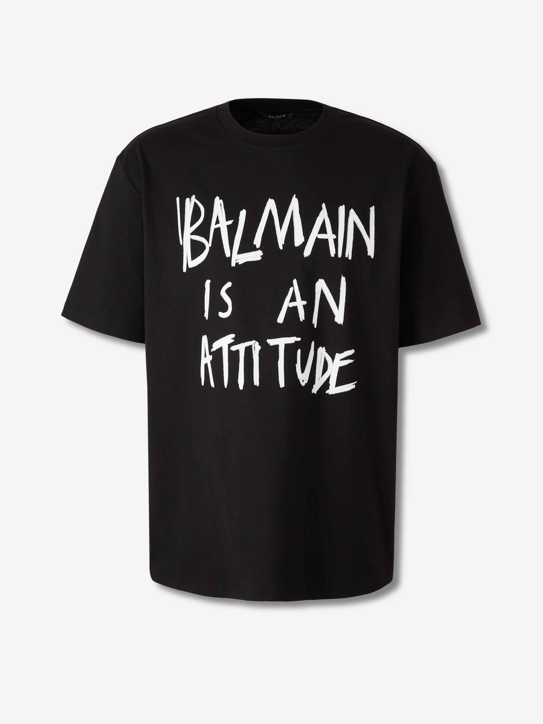 Balmain Hombre Barcelona Camiseta Cuello Redondo color Negro sku 553-004561 02 - Foto 1