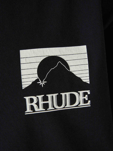 Rhude Hombre Barcelona Camiseta Cuello Redondo color Negro sku 553-004565 02 - Foto 4