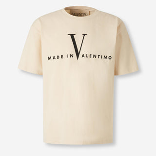 Valentino Hombre Barcelona Camiseta Cuello Redondo color Crema sku 553-004568 02 - Foto 1