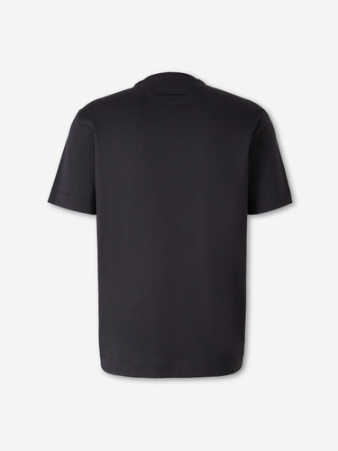 Zegna Hombre Barcelona Camiseta Cuello Redondo color Azul Noche sku 553-004578 02 - Foto 2