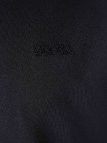 Zegna Hombre Barcelona Camiseta Cuello Redondo color Azul Noche sku 553-004578 02 - Foto 4