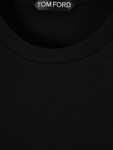 Tom Ford Hombre Barcelona Camiseta Cuello Redondo color Negro sku 553-004584 02 - Foto 3