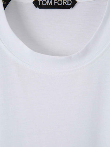 Tom Ford Hombre Barcelona Camiseta Cuello Redondo color Blanco sku 553-004585 01 - Foto 3