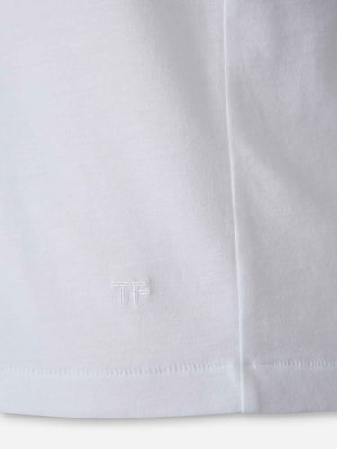 Tom Ford Hombre Barcelona Camiseta Cuello Redondo color Blanco sku 553-004585 01 - Foto 4