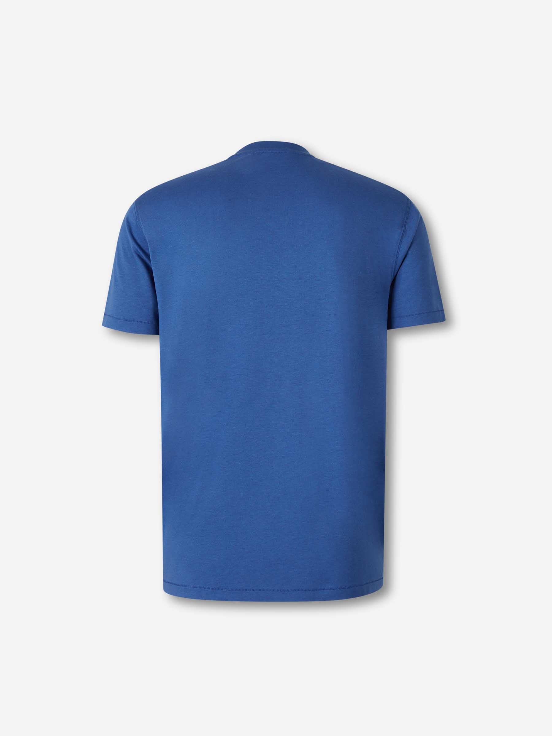Tom Ford Hombre Barcelona Camiseta Lisa color Azul Denim Oscuro sku 553-004585 04 - Foto 2