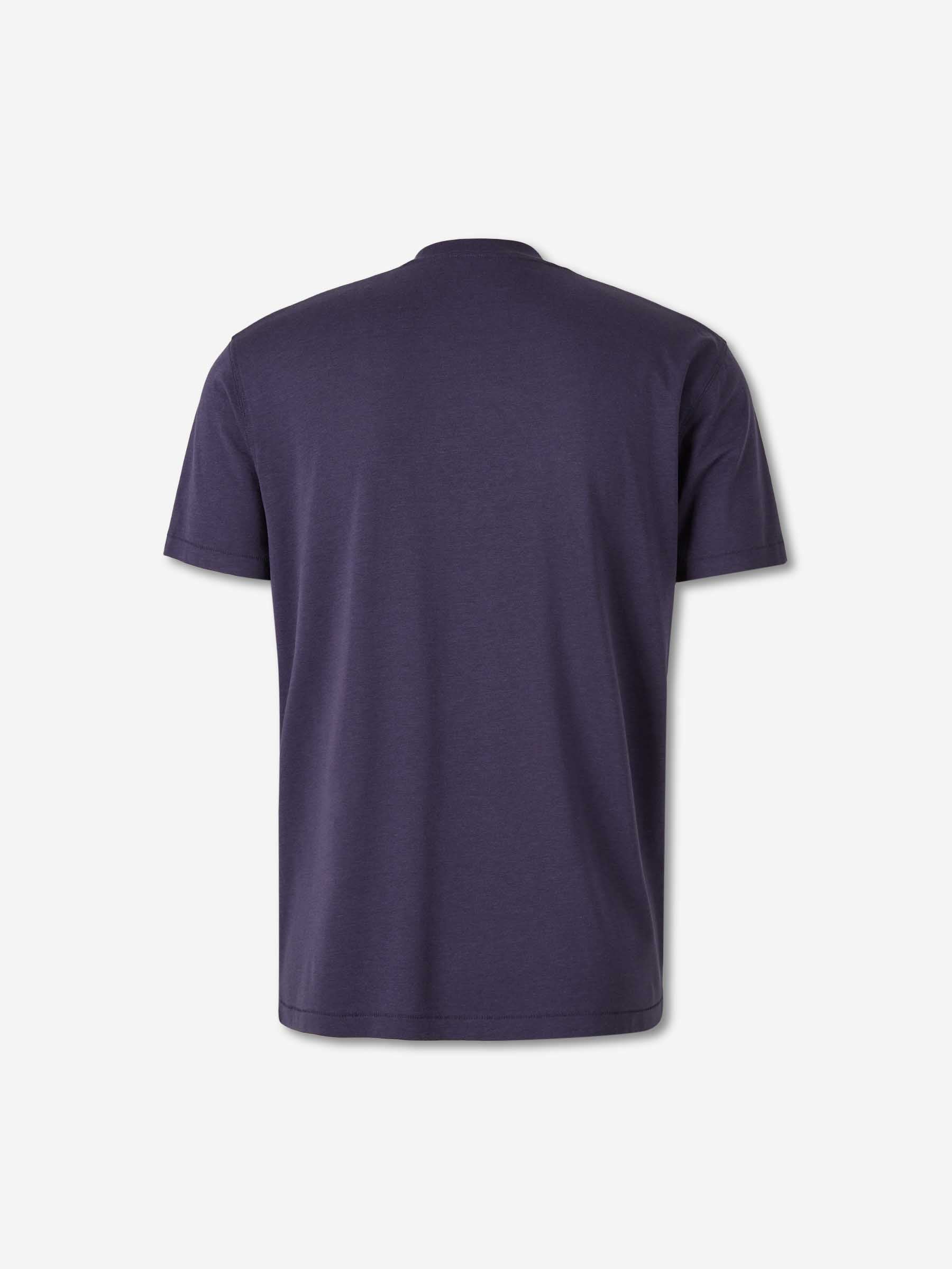 Tom Ford Hombre Barcelona Camiseta Algodón color Azul Marino sku 553-004585 05 - Foto 2