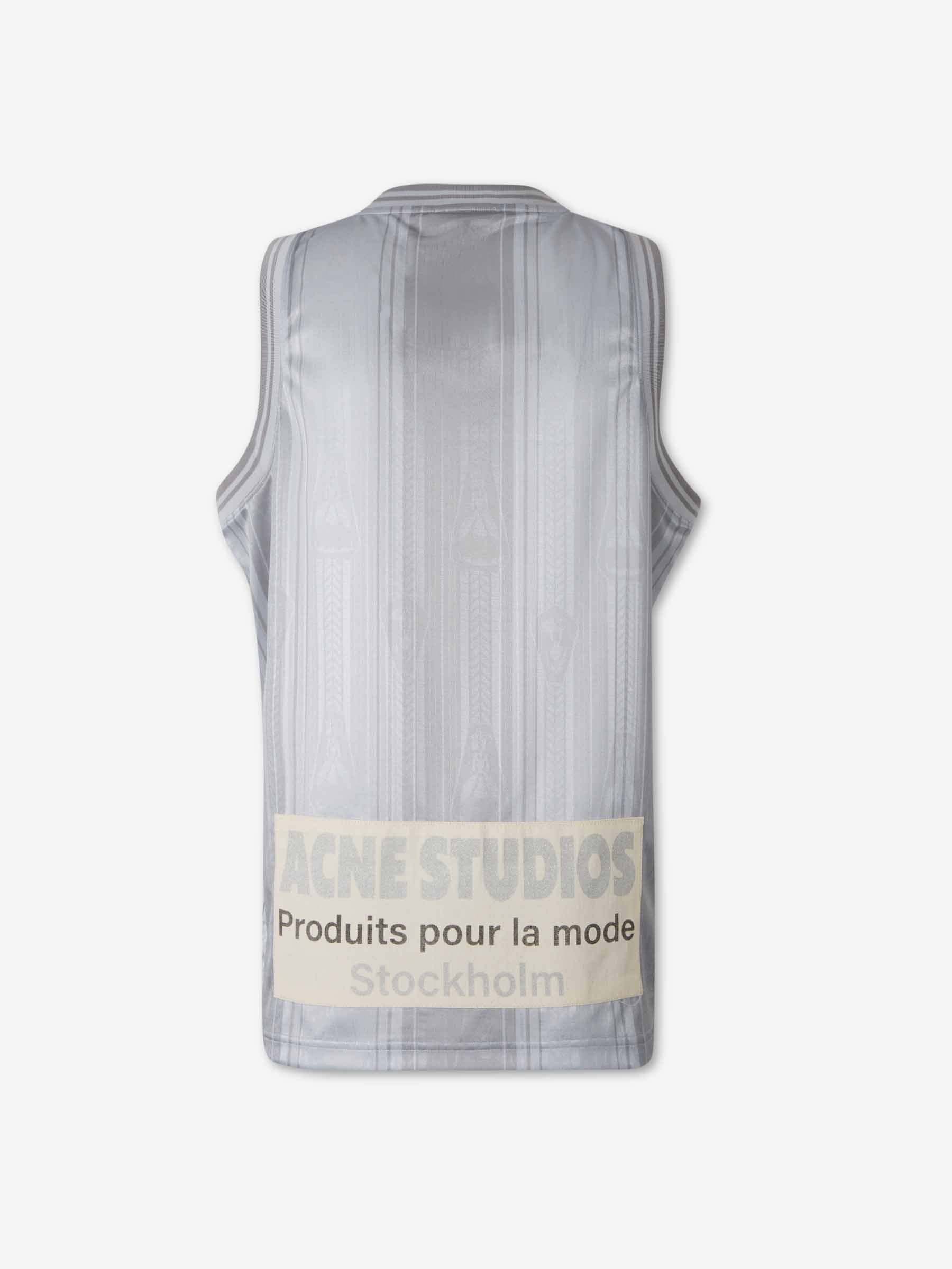 Acne Studios Hombre Barcelona Camiseta Deportiva color Gris Claro sku 553-004588 01 - Foto 2