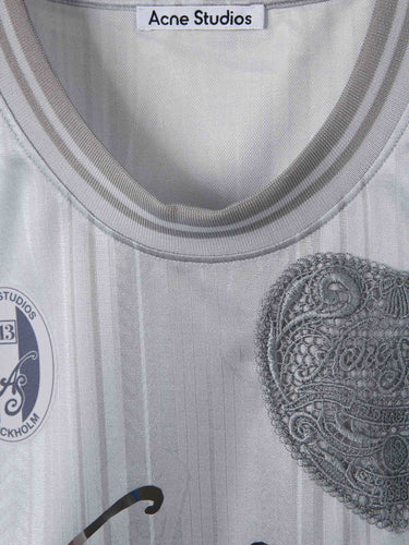 Acne Studios Hombre Barcelona Camiseta Deportiva color Gris Claro sku 553-004588 01 - Foto 3