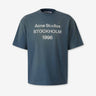 Acne Studios Hombre Barcelona Camiseta Cuello Redondo color Azul Índigo sku 553-004589 02 - Foto 1