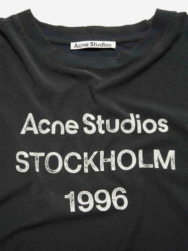 Acne Studios Hombre Barcelona Camiseta Cuello Redondo color Negro sku 553-004589 03 - Foto 4