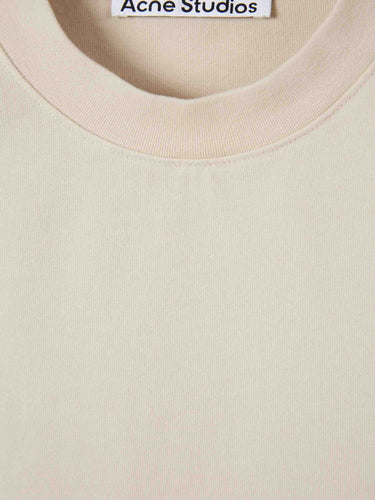 Acne Studios Hombre Barcelona Camiseta Cuello Redondo color Crema sku 553-004590 03 - Foto 3