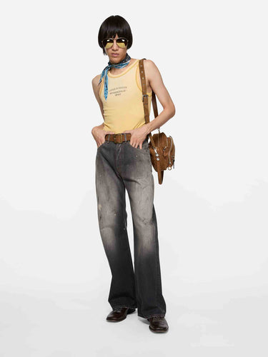 Acne Studios Hombre Barcelona Top Tirantes Logo color Amarillo sku 553-004593 01 - Foto 2