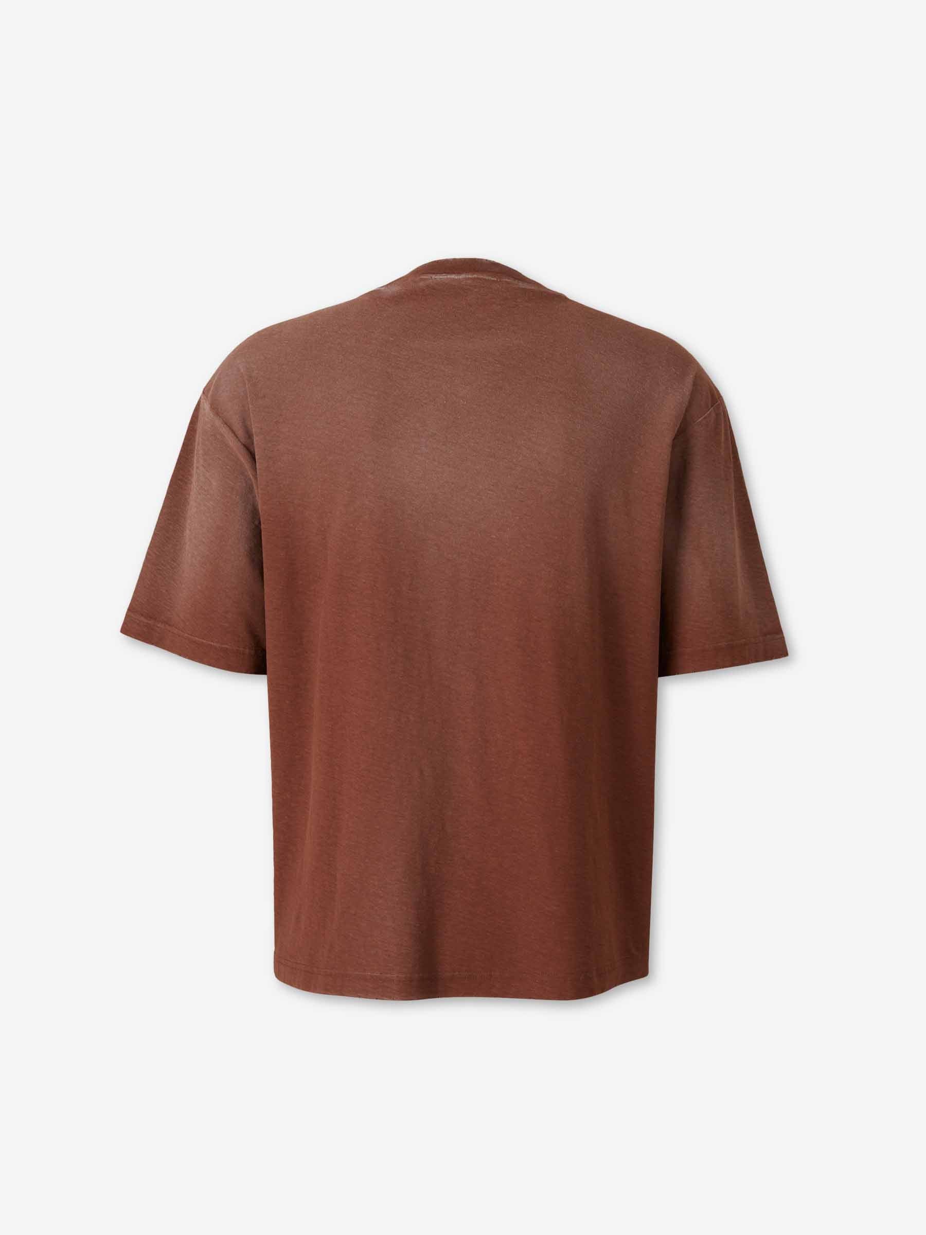 Acne Studios Hombre Barcelona Camiseta Cuello Redondo color Marrón sku 553-004594 01 - Foto 2