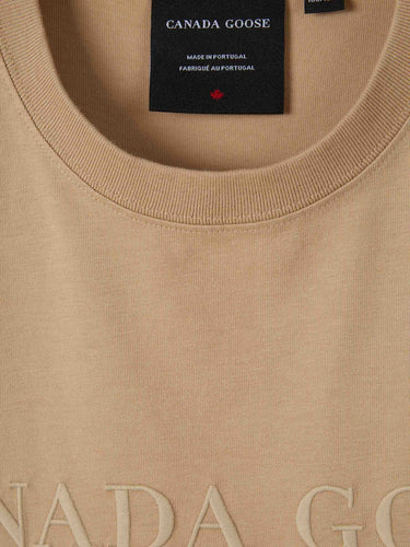 Canada Goose Hombre Barcelona Camiseta Cuello Redondo color Camel sku 553-004596 01 - Foto 3