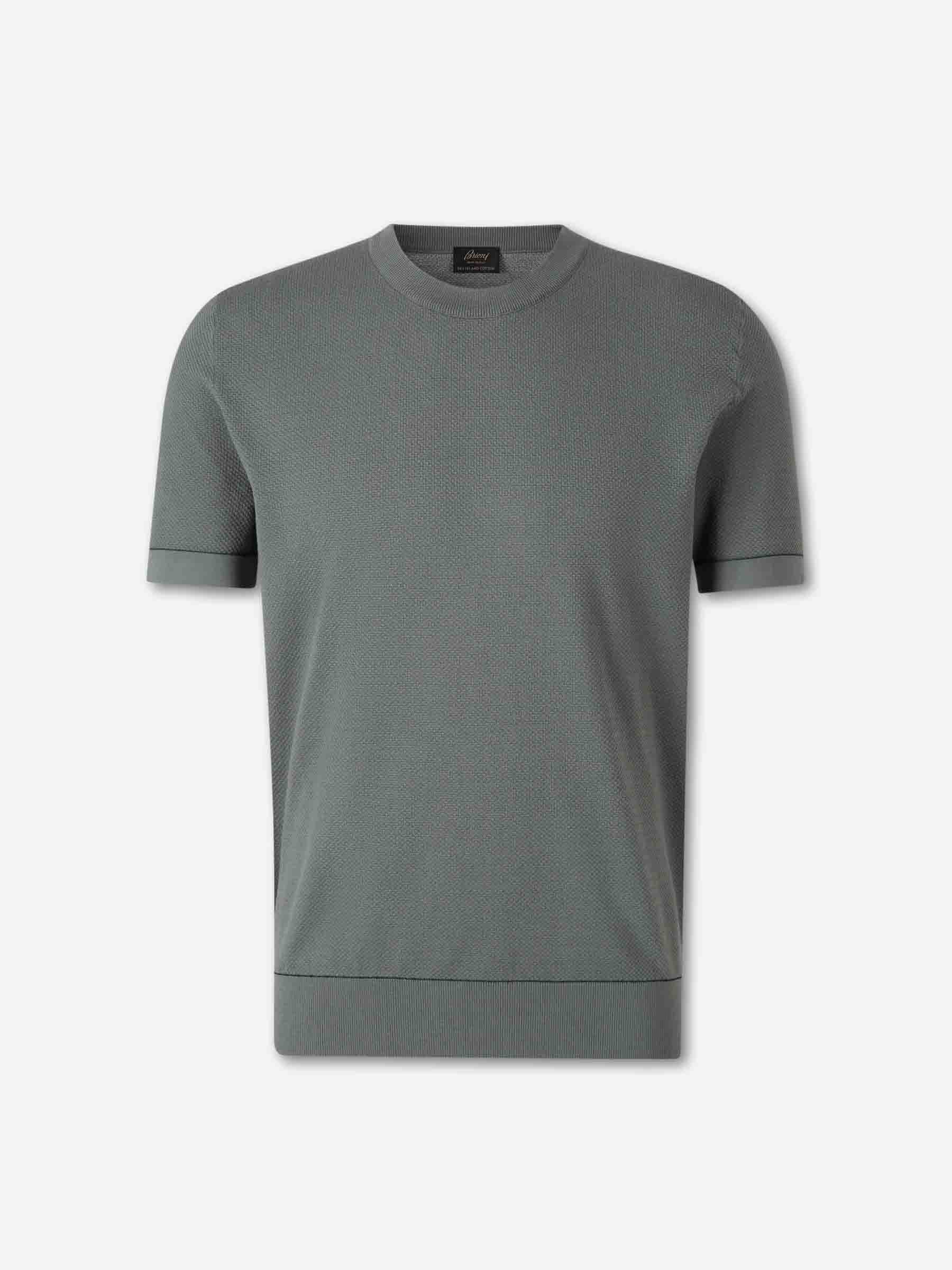 Brioni Hombre Barcelona Camiseta Cuello Redondo color Verde sku 553-004599 01 - Foto 1