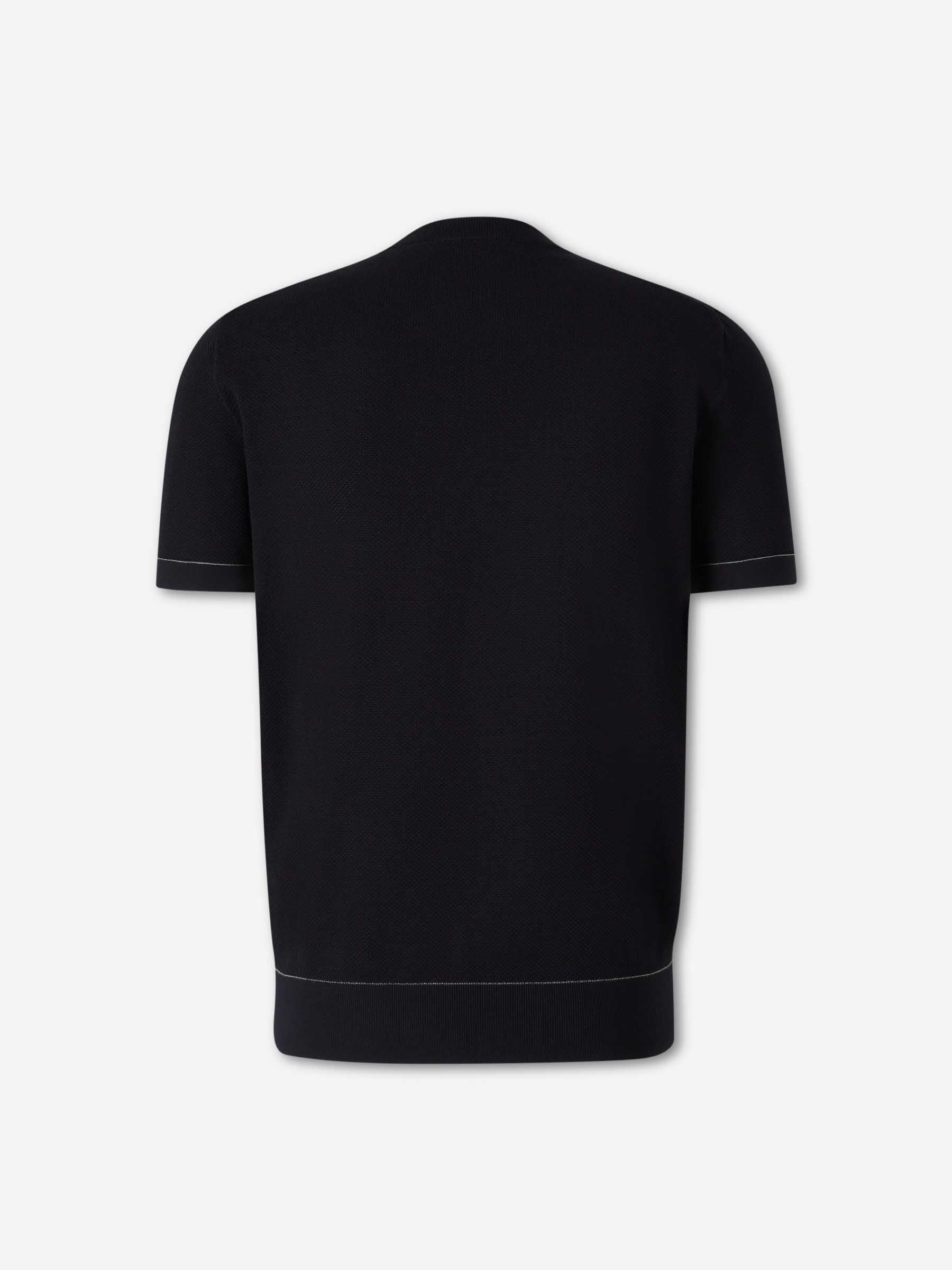 Brioni Hombre Barcelona Camiseta Cuello Redondo color Azul Noche sku 553-004599 02 - Foto 2