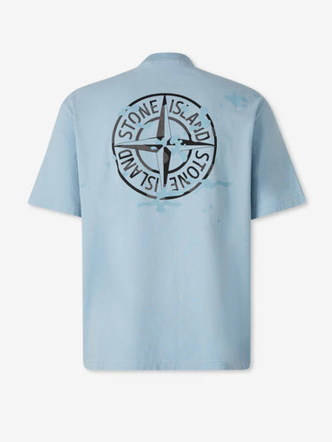 Stone Island Hombre Barcelona Camiseta Cuello Redondo color Azul Celeste sku 553-004600 01 - Foto 2