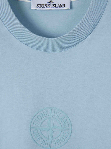 Stone Island Hombre Barcelona Camiseta Cuello Redondo color Azul Celeste sku 553-004600 01 - Foto 3