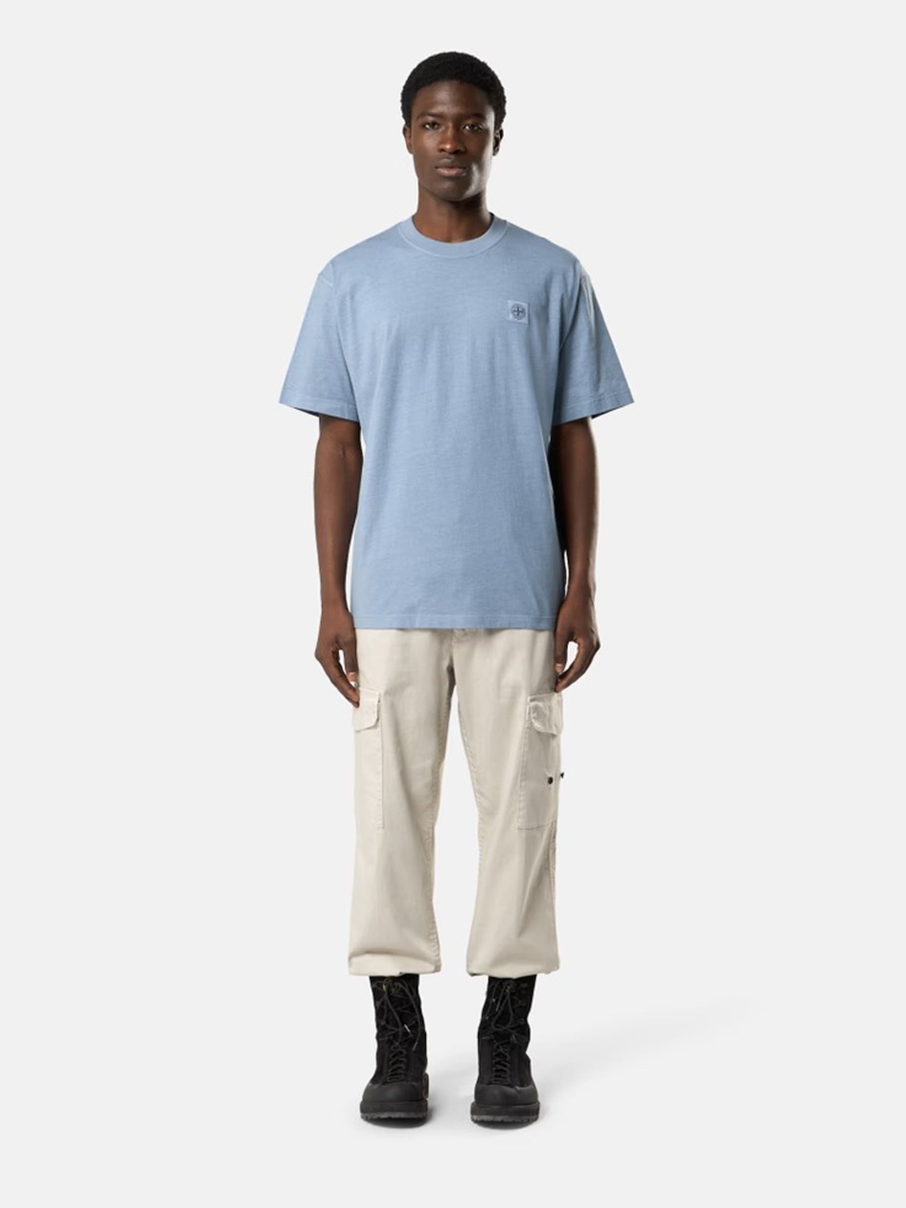 Stone Island Hombre Barcelona Camiseta Cuello Redondo color Azul sku 553-004603 01 - Foto 2