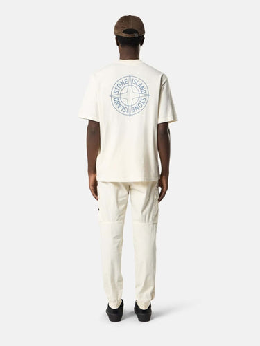 Stone Island Hombre Barcelona Camiseta Cuello Redondo color Marfil sku 553-004608 02 - Foto 4