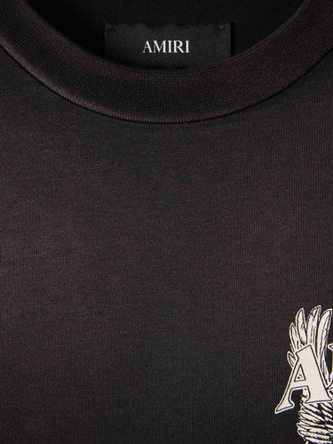 Amiri Hombre Barcelona Camiseta Cuello Redondo color Negro sku 553-004609 01 - Foto 3