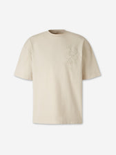 Amiri Hombre Barcelona Camiseta Cuello Redondo color Crema sku 553-004610 01 - Foto 1