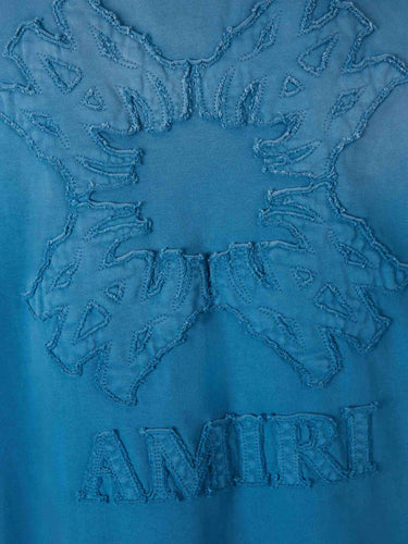 Amiri Hombre Barcelona Camiseta Cuello Redondo color Azul Real sku 553-004610 02 - Foto 5