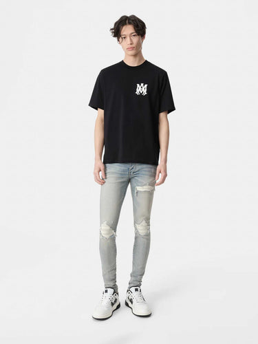 Amiri Hombre Barcelona Camiseta Logo Algodón color Negro sku 553-004613 02 - Foto 2